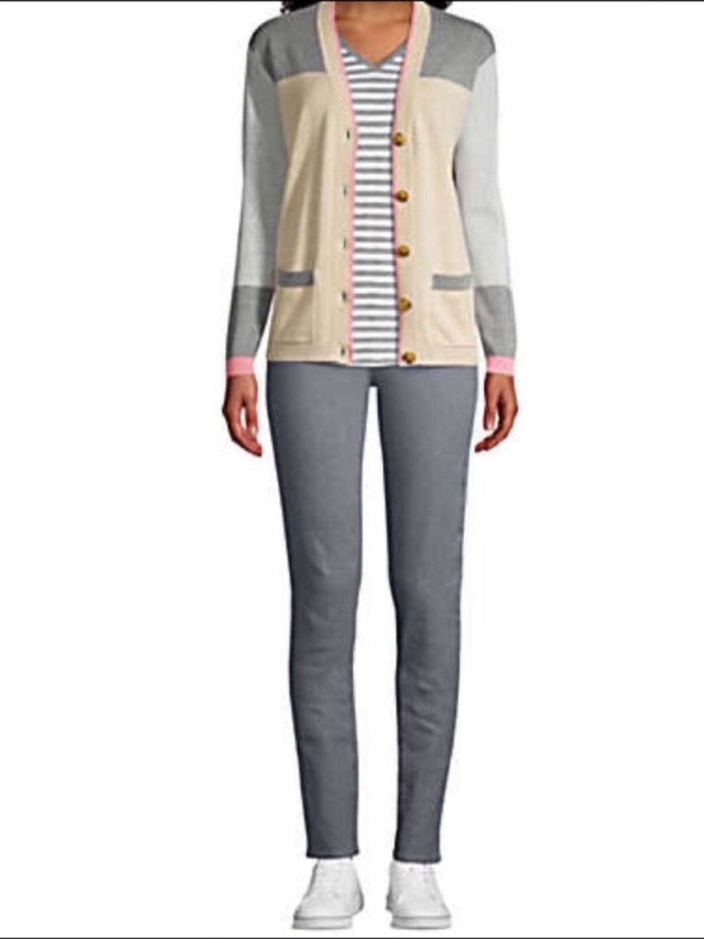 NWT Lands’ End Mid-Rise True Straight Jean